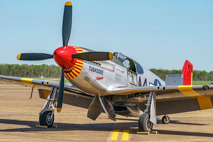 North American P-51C Mustang der Tuskegee Airmen. von Jaap van den Berg