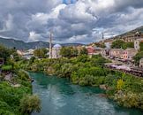 Mostar - von der Stari Most II von Teun Ruijters Miniaturansicht