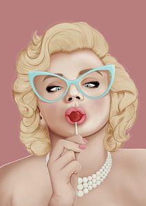 marilyn Monroe by poportret posters