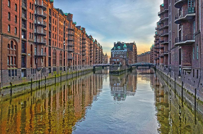 Hamburg: die Speicherstadt ost von Frans Blok