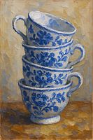 Tea cups painting.