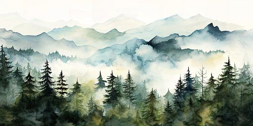 Wälder aus Grün 5 von ByNoukk