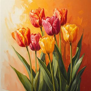 Ein Porträt der Tulpen.