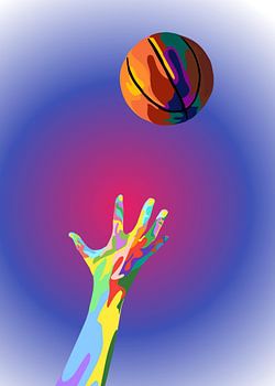 Basketbal in popart