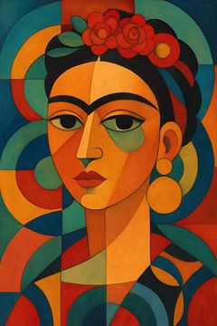 Abstract Frida van GᎥรєlค Art Ŧ๏г Y๏ย
