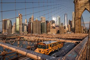 Le pont de Brooklyn avec le sud de Manhattan sur Kurt Krause