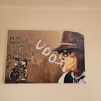 Photo de nos clients: Udo Lindenberg, Prendre un nouveau départ, PopArt par Carolina Alonso, sur toile