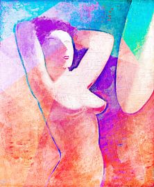 Bathing Nude on Summer Beach by Mad Dog Art