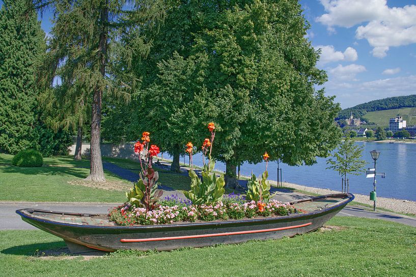 op de Rijnboulevard in Bad Breisig van Peter Eckert