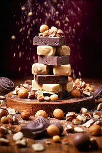 Taarten en koekjes chocolade dromen 3 #taarten #koekjes #chocolade van JBJart Justyna Jaszke