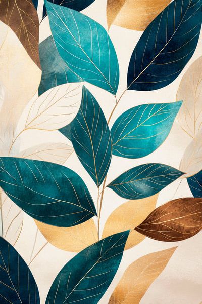Nature leaf motif by Poster Art Shop