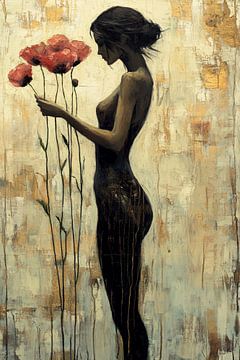 Sweet Silent Silhouette - Fine Art Figurative Painting
