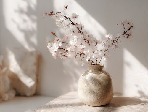 Minimalistische stillevenfotografie Japandi stijl