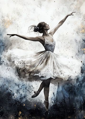 Danser aquarel schilderij #danser