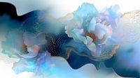 Azure Elegance Golden Lines