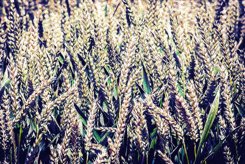 Wheatfield (art in the style of Vincent van Gogh) by Art by Jeronimo