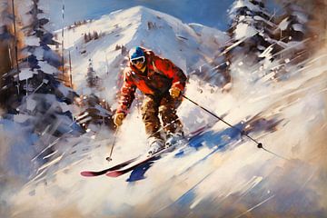 Downhill skiing by ARTemberaubend