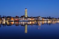 Skyline de Deventer sur la rivière IJssel le soir par Merijn van der Vliet Aperçu