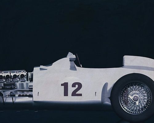 Mercedes W196 Zilveren Pijl 1954 B&W