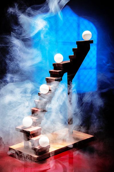 Kick with ping-pong balls. by Gerhard de Wit