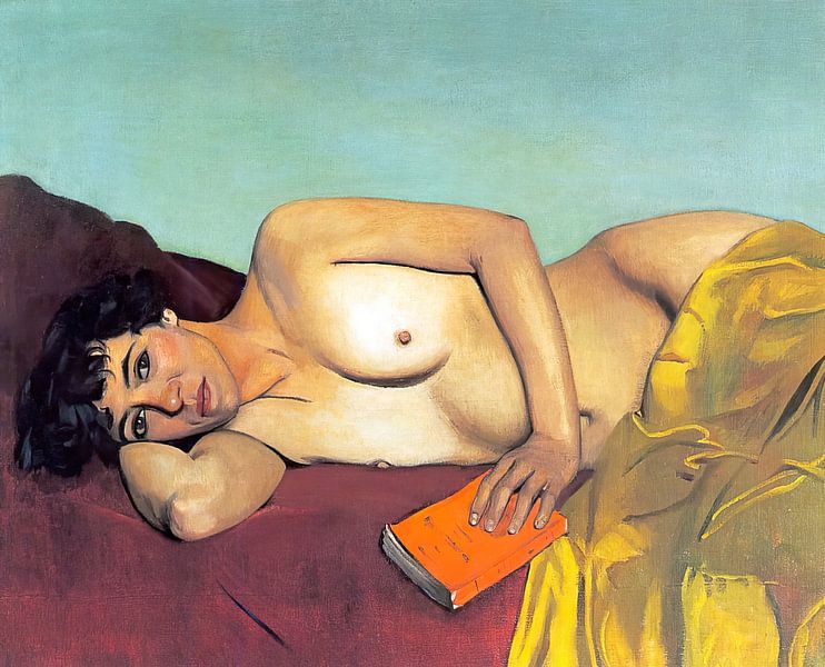 Félix Vallotton - Verlaten lezen (1924) van Peter Balan