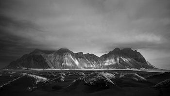 Vestrahorn in Schwarz und Weiß