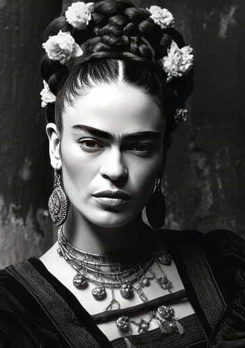 Frida Poster Print Zwart Wit