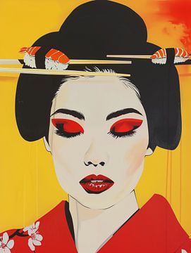 Sushi Lover | Japanese Pop Art by Frank Daske | Foto & Design