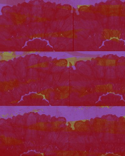 Rood en paars. Kleurrijke abstracte moderne kunst. Pop van kleuren.