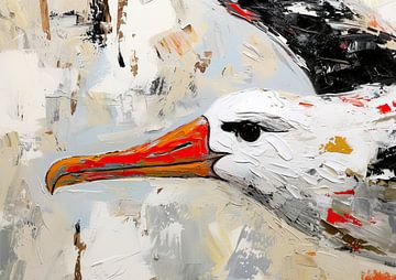 Abstracte Vogelkunst van Kunst Kriebels