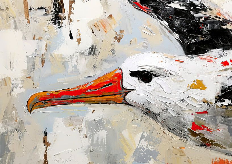Art abstrait des oiseaux par Caprices d'Art