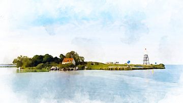 Leuchtturminsel, Durgerdam, Nordholland. von Danny de Klerk
