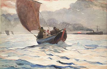 Winslow Homer-Terugkeer van vissersboten