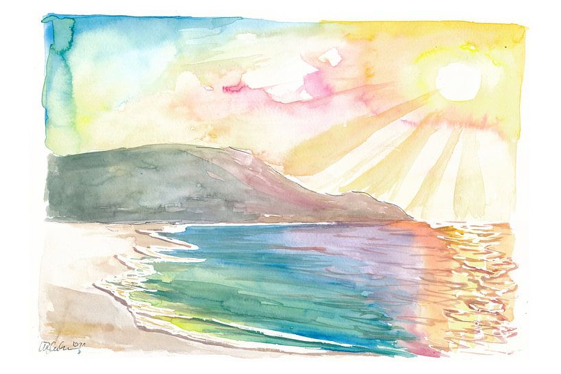 Unter der karibischen Sonne mit Strandwellen in Tortola auf den Britischen Jungferninseln von Markus Bleichner