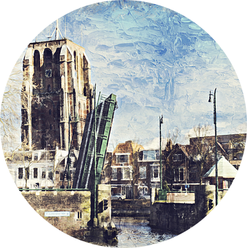 Leeuwarden (schildering) van Bert Hooijer