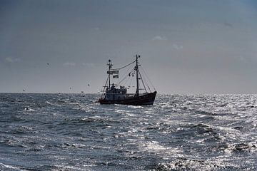 Vissersboot bij Helgoland van HGU Foto