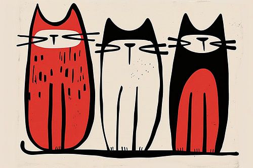 Chats | Rouges, noirs et moustaches