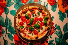 Leckere Pizza mit frischen Zutaten von Poster Art Shop