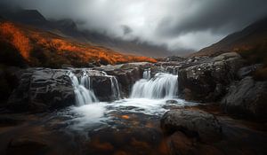 Wasserfall in herbstlicher Stimmung