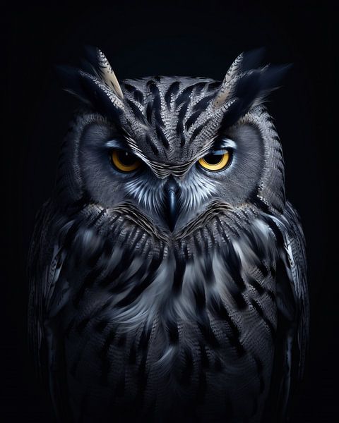 Portrait einer Eule von fernlichtsicht