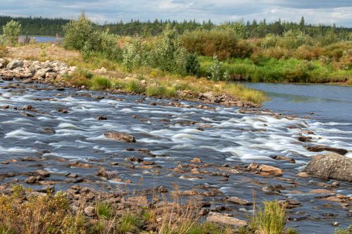 Stroomversnellingen in Lapland