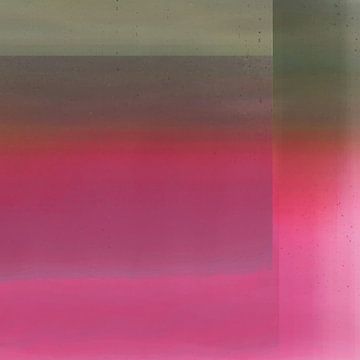 Lichtgevende kleurvlakken. Moderne abstracte kunst in neonkleuren. Roze, groen, paars. van Dina Dankers