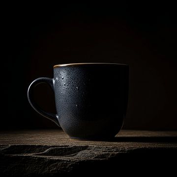 Chiaroscuro Ceramic Study Low Angle Moody Still Life (étude céramique en clair-obscur)