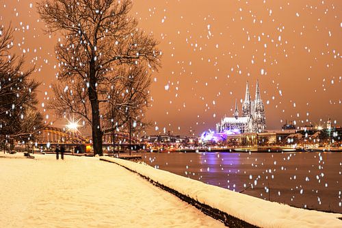 Cologne en hiver sur Stefan Havadi-Nagy