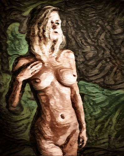 Een vrouwelijk naaktmodel