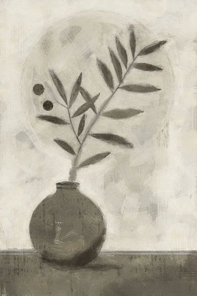 Zeitlose Äste | Taupe von Kanzo