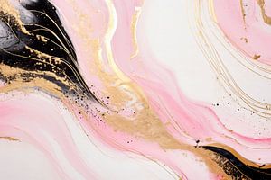 ABSTRAKTE KUNST Filigrane goldene Harmonie