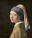 Girl with the pearl and dark grey turban by Marieke de Koning thumbnail