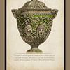 Antiek Vaas Maskers en Ranken - Gravure - Piranesi van Behindthegray