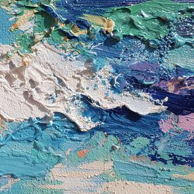 Malen Farben gemischt weiche Farben künstlerisches Panorama von TheXclusive Art